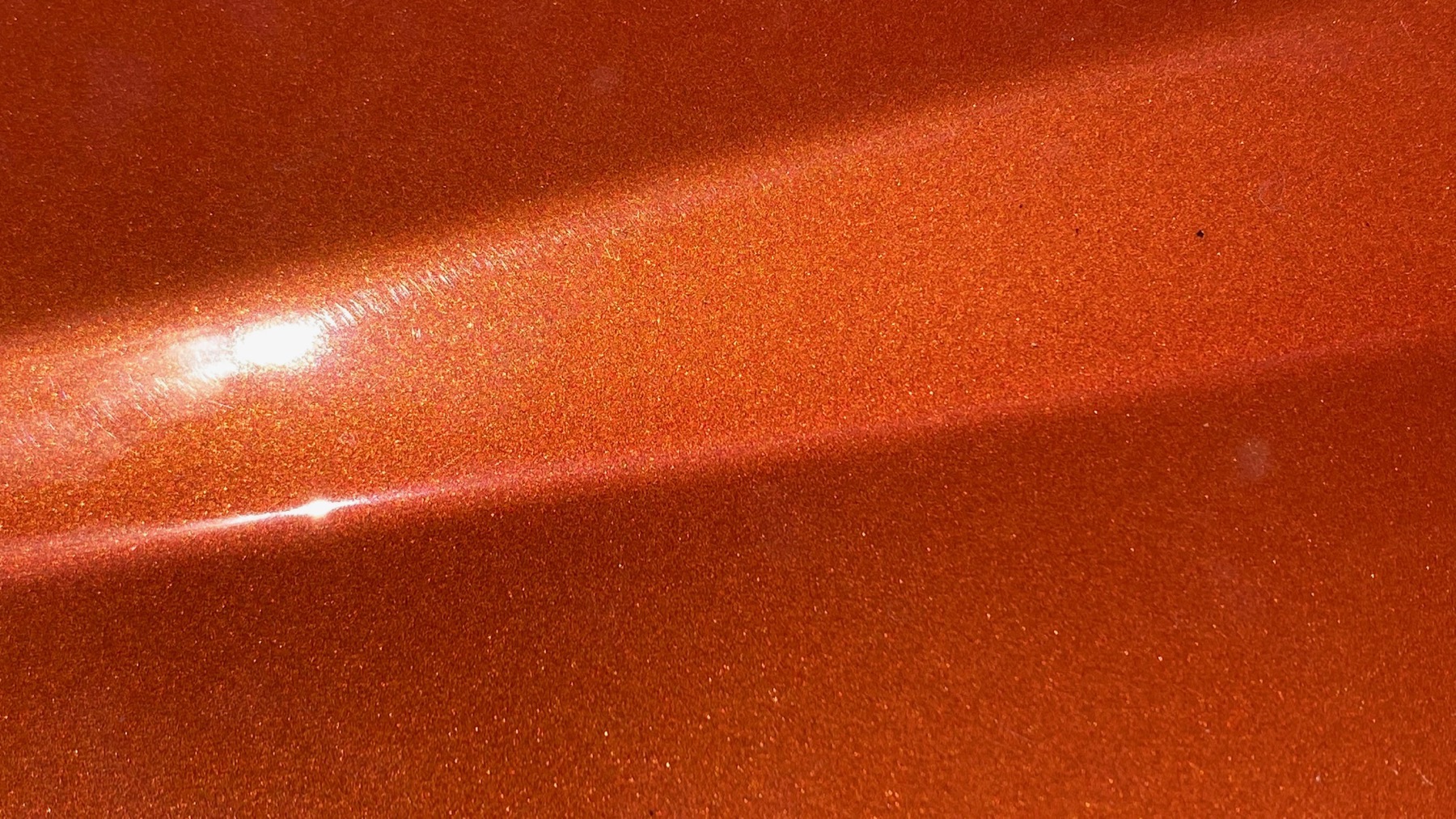 Orange metal paint