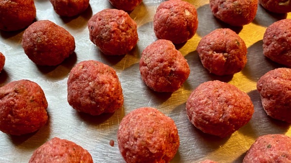 Bison meatballs