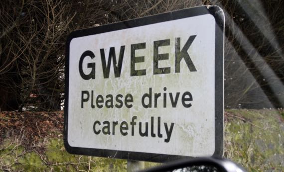 Gweek sign