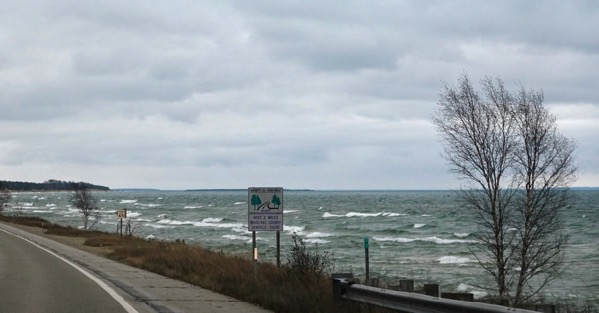 Lake MI waves