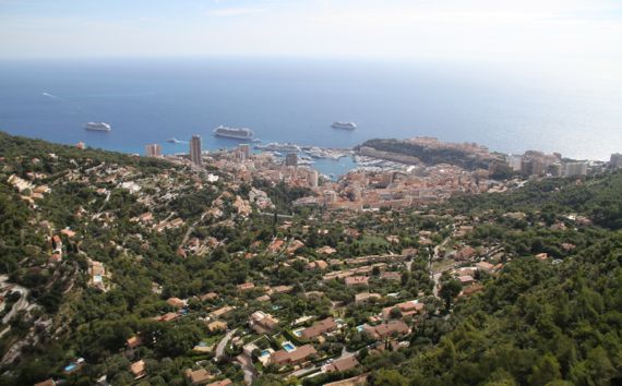 Monaco central from above