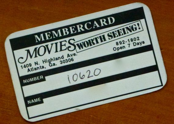 Movies Worth Seeing member card