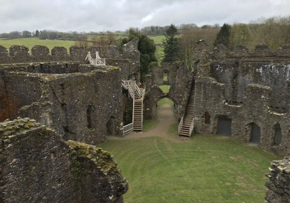 Restormel castle interior