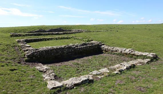 Roman temple Maiden Castle