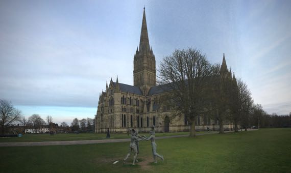 Salisbury cathedral pano