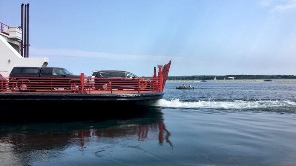 Car ferry goes out