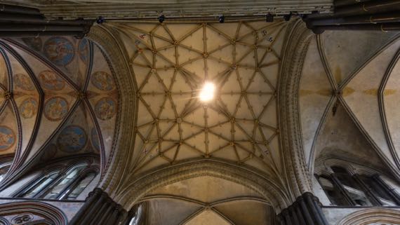 Ceiling under spire