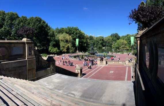 Central park terrace view