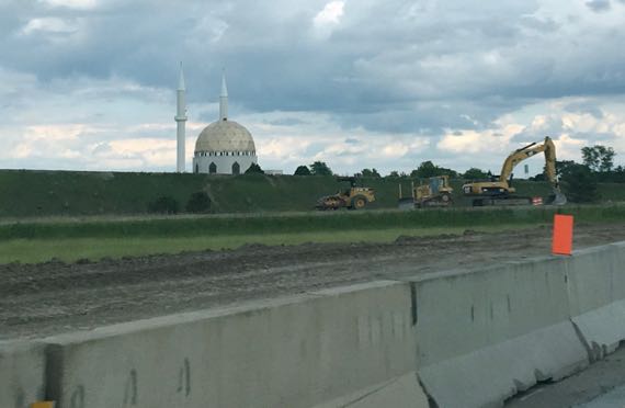 Construction near mosque
