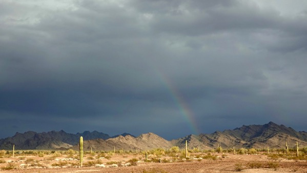 Desert rainbow