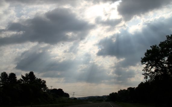 God rays in VA gods country