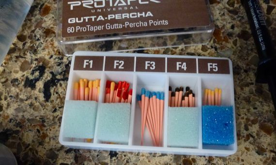 Gutta percha selection for root canals