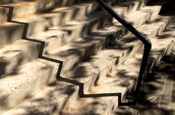 Handrail shadow