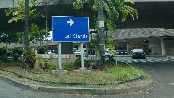 Lei stands