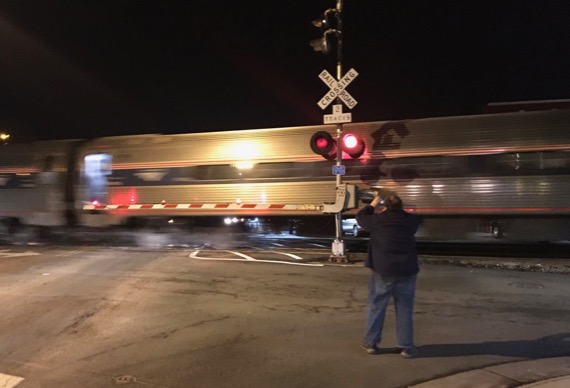 Man catches Amtrak