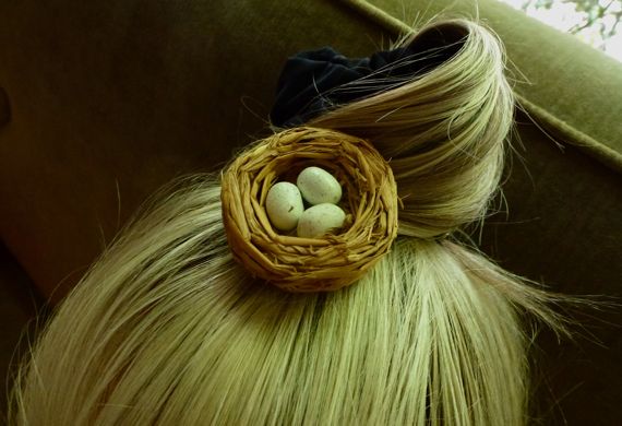 Nest on head by L