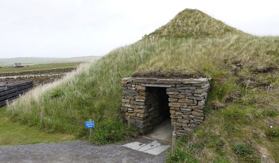 Reconstructed neolithic house