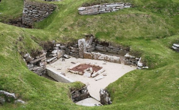 Skara brae excavated house