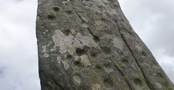 Standing stone cup marks