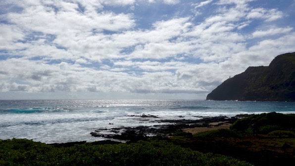 Surfer lighthouse