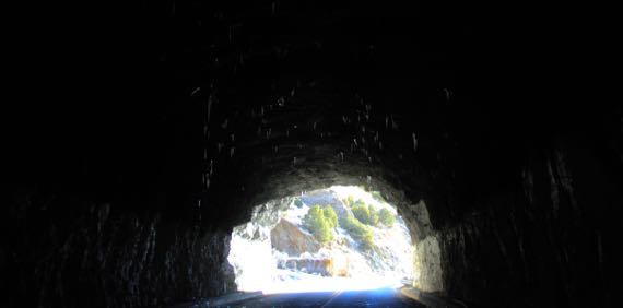 Tunnel icicles