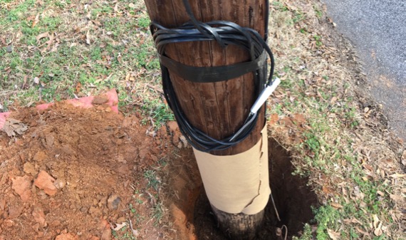 Utility pole maintenance