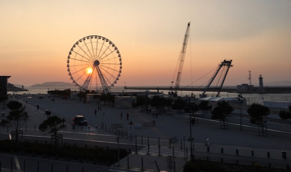 Wheel sunset